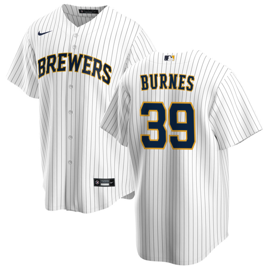Nike Men #39 Corbin Burnes Milwaukee Brewers Baseball Jerseys Sale-White